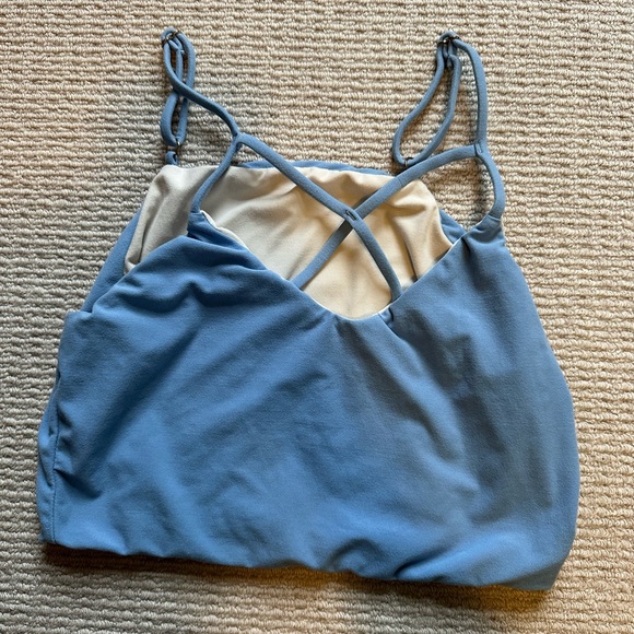 Wolven Blue Juniper Leggings and Crop Top Set - Picture 6 of 9